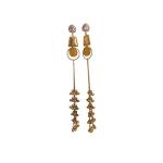 Golden Cascade Tassel Earrings