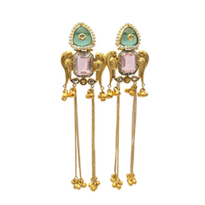Gulnaz Bird Drop Earrings