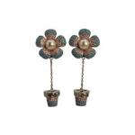Bloom Pot Dangler Earrings