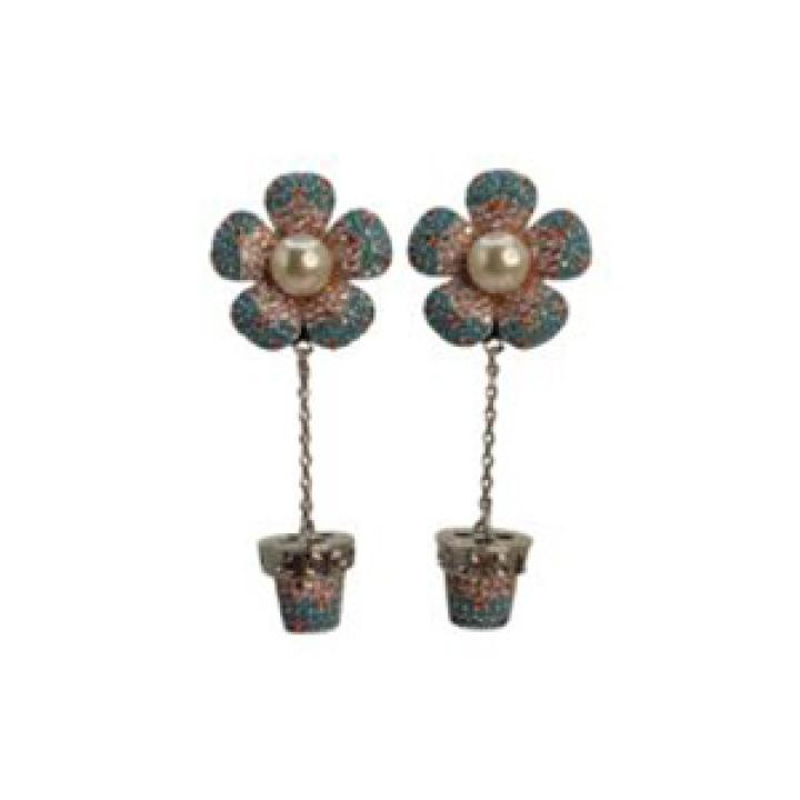 Bloom Pot Dangler Earrings
