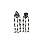 Emerald Cascade Chandbali Earrings