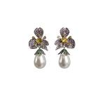 Floral Pearl Elegance Earrings