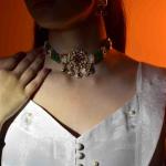 Emerald Grace Kundan Choker Set