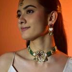 Emerald Grace Kundan Choker Set