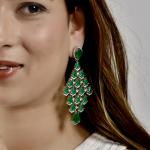 Emerald Chandelier Earrings
