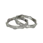 Silver Wave Bangles