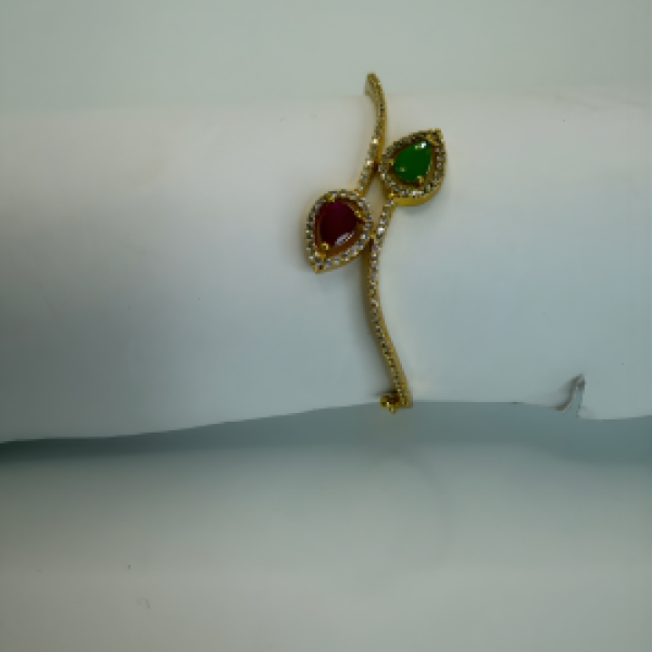 Twin Gem Petal Bracelet