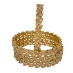 Premium Silver Crystal Round Bangles