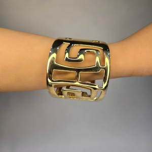 Golden Maze Designer Cut-Out Cuff
