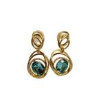 Aqua Radiance Earrings (Blue Marquise Stones)