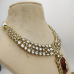 Royal Ruby Heritage Polki Necklace Set