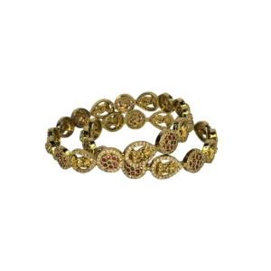Ruby Royale Gold Bangles