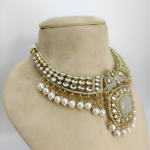 Royal Pearl Square Kundan Choker Set