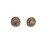 Royal Kundan Mirror Stud Earrings