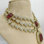 Majestic Ruby Maharani Kundan Necklace Set
