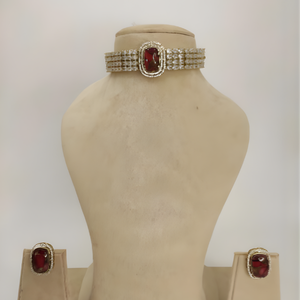 Scarlet Elegance Kundan Choker Set