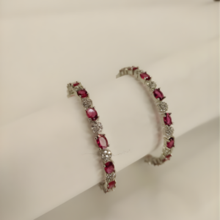 Ruby Sparkle Classic Bangles