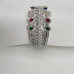 Regal Multicolor Blossom Diamond Bracelet