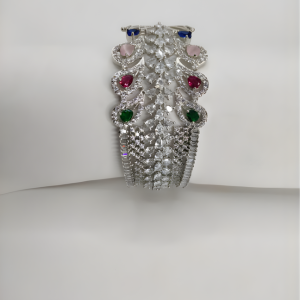Regal Multicolor Blossom Diamond Bracelet