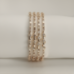 Rose Gold Slim CZ Liner Bangles