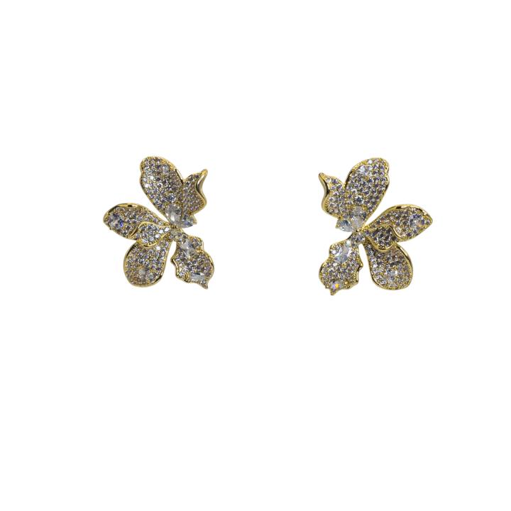 Colorful Butterfly-Inspired Diamond Earrings