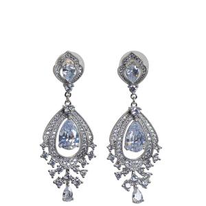 Luxurious Diamond Teardrop Earrings