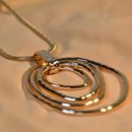 Layered Hoop Pendant Necklace