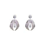 Angelic Diamond Wing Drop Earrings
