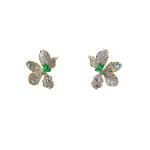 Sparkling Butterfly Crystal Stud Earrings