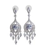 Dazzling Chandelier Diamond Drop Earrings