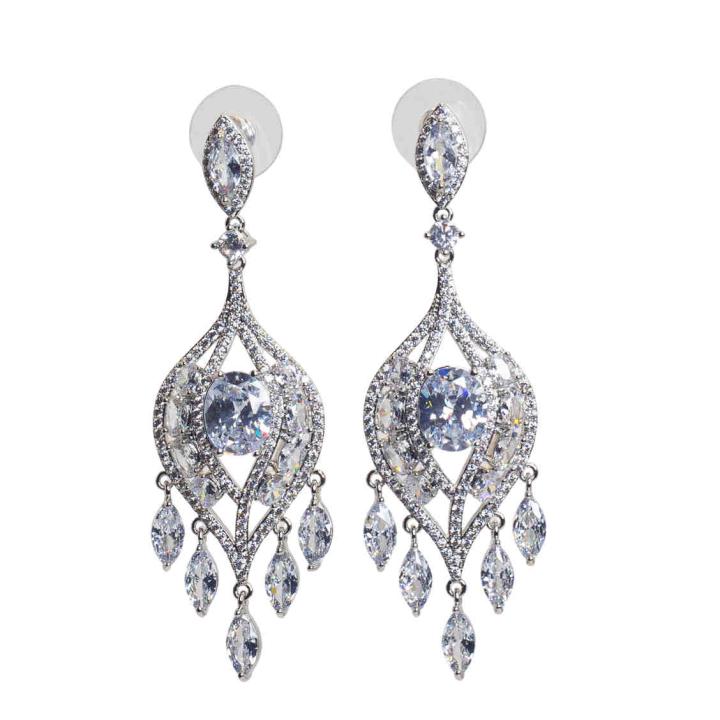 Dazzling Chandelier Diamond Drop Earrings