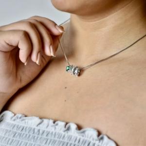 Silver Charm Pendant Necklace