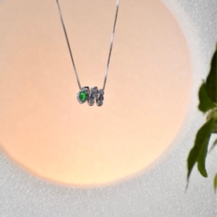 Silver Charm Pendant Necklace