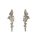 Sparkling Butterfly Crystal Drop Earrings