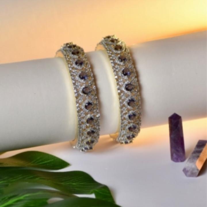 Amethyst Allure Bangles