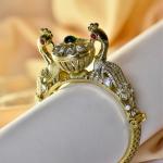 Peacock Desgin Gold Kada